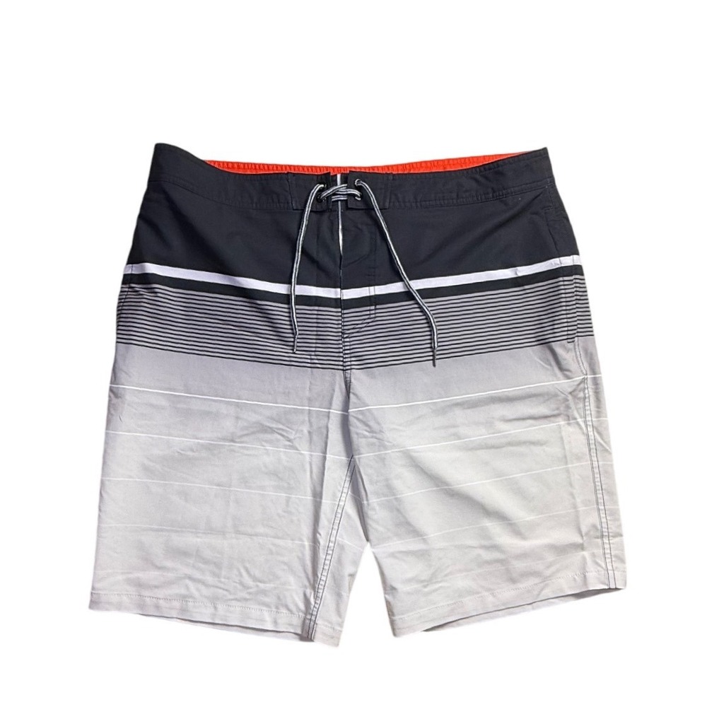 Goodfellow & Co Mens Board Shorts Size 38 Striped Swim Trunks 9" Inseam-2427